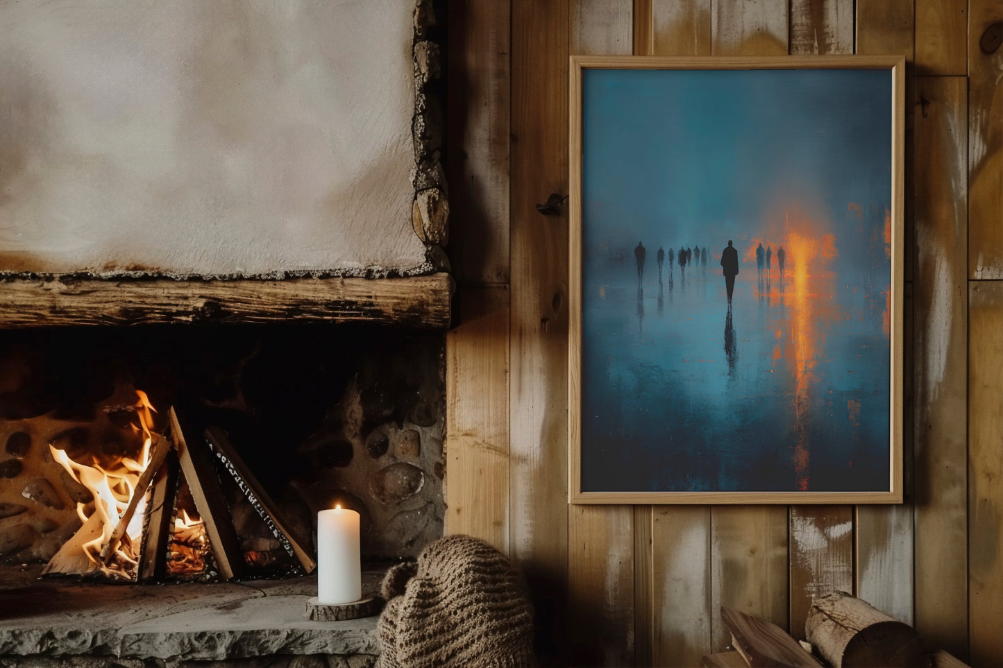 Midnight Walk - Digital Art Prints | Printable Wall Art | AI-Generated Art