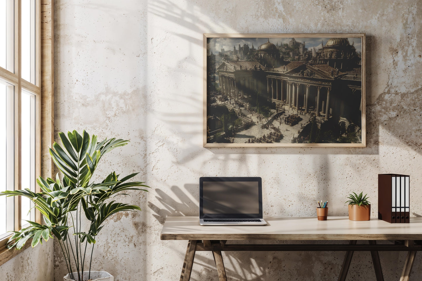 Temple of the Empire – Neoclassical Realism Digital Wall Art | Ancient Rome Epic Architecture Download