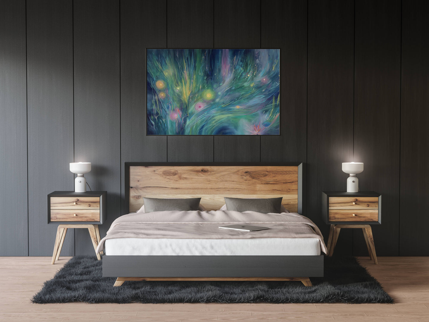 Dreamlight Garden – Surreal Abstract Fantasy Painting | Digital Download Wall Art