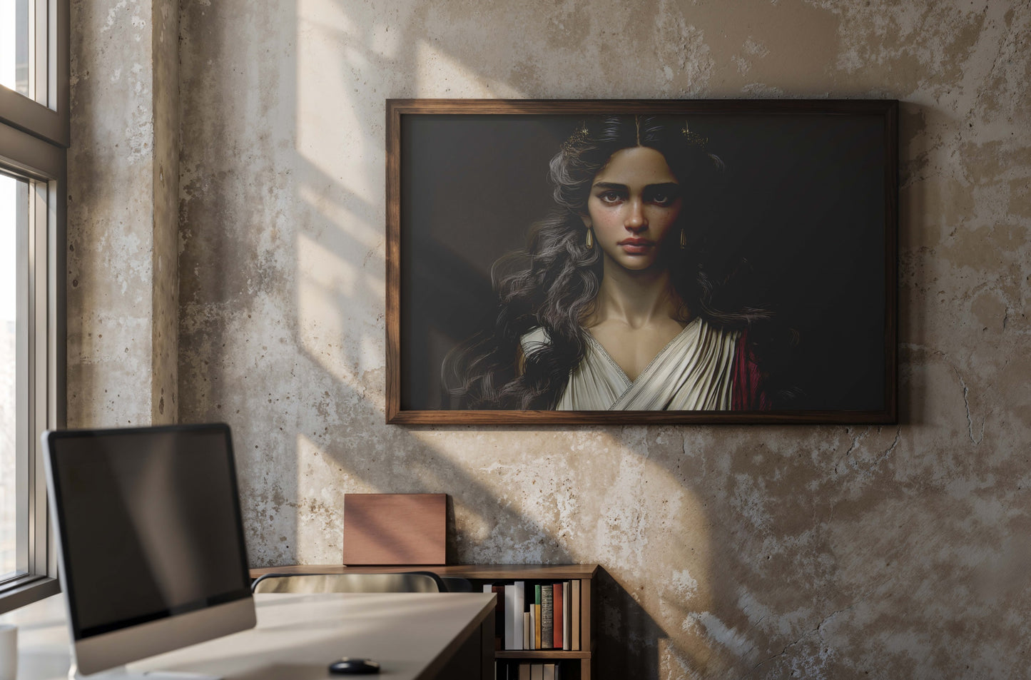 The Silent Muse – AI-Generated Digital Download Wall Art
