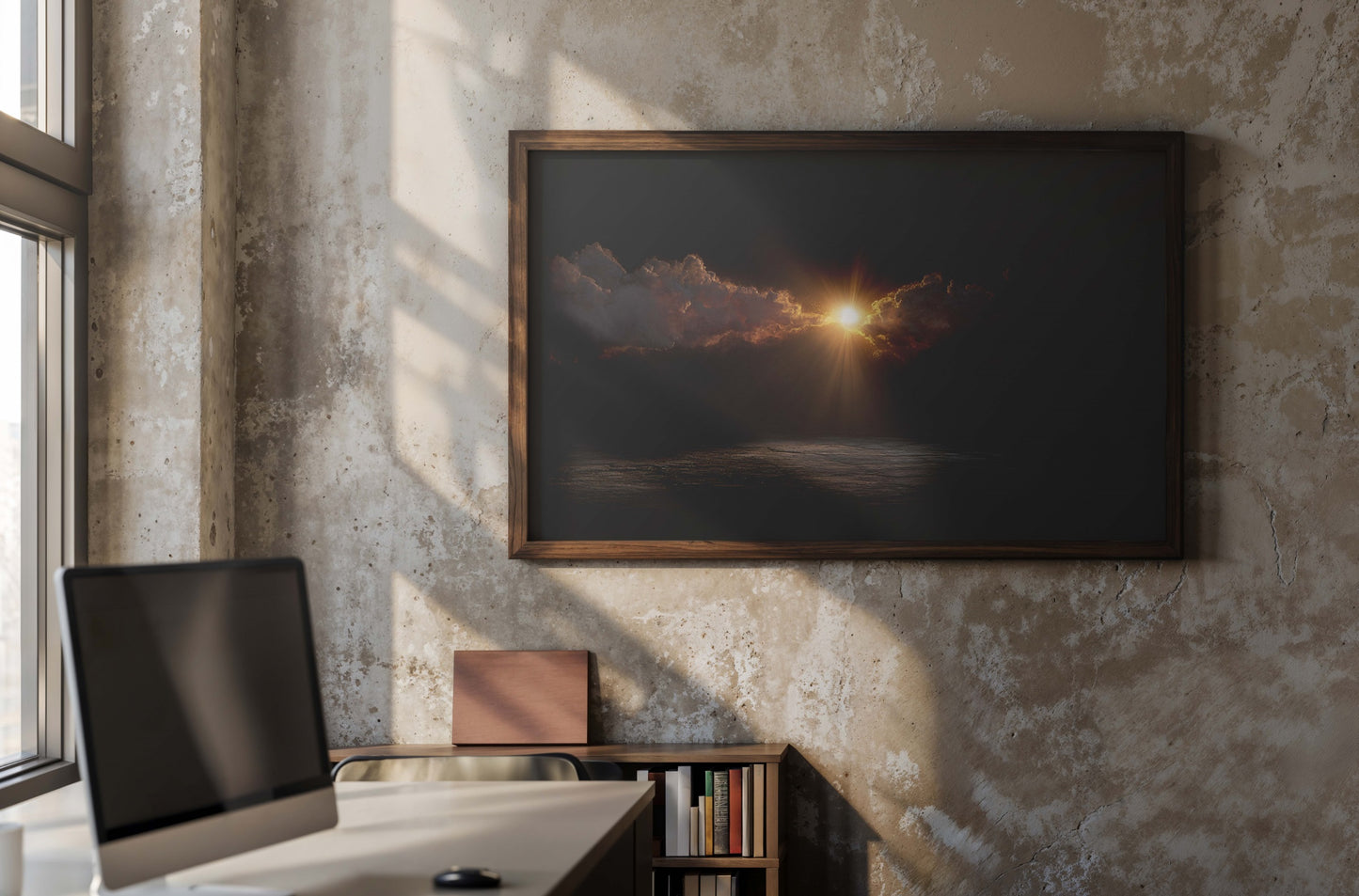 Breaking Dawn – Digital Realism Atmospheric Landscape | Sunrise Wall Art Digital Download