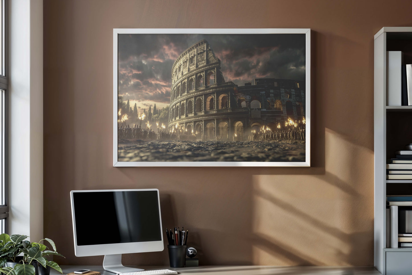 Eternal Colosseum – Epic Ancient Rome Digital Wall Art | Historical Roman Architecture Painting | Cinematic Digital Download for Home & Office Decor