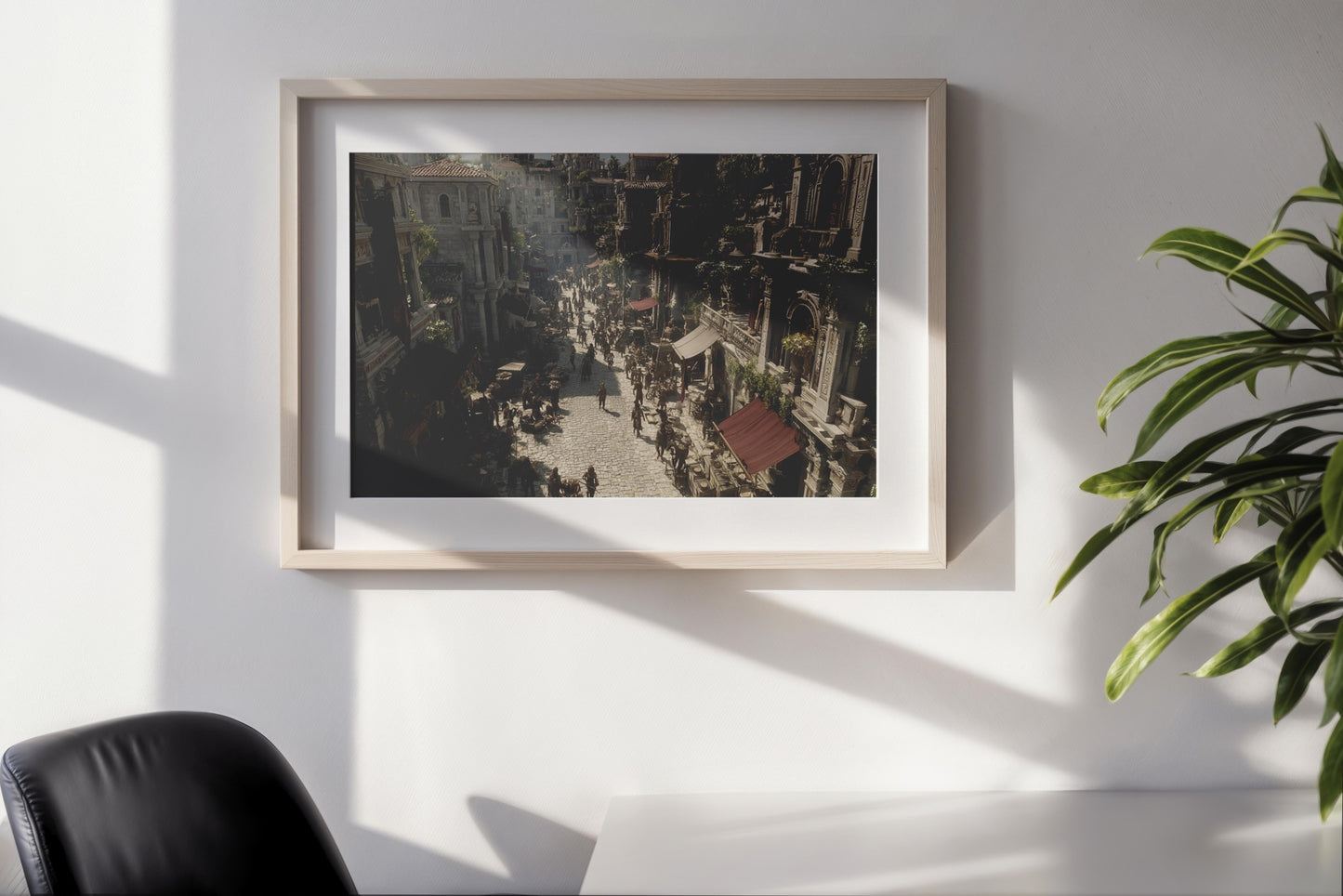 Roman Market Streets – Historical Realism Digital Wall Art | Cinematic Ancient Cityscape Download