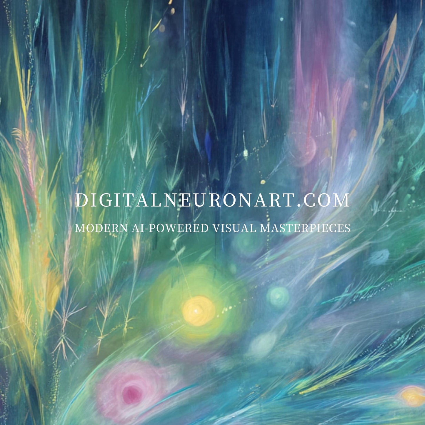 Dreamlight Garden – Surreal Abstract Fantasy Painting | Digital Download Wall Art
