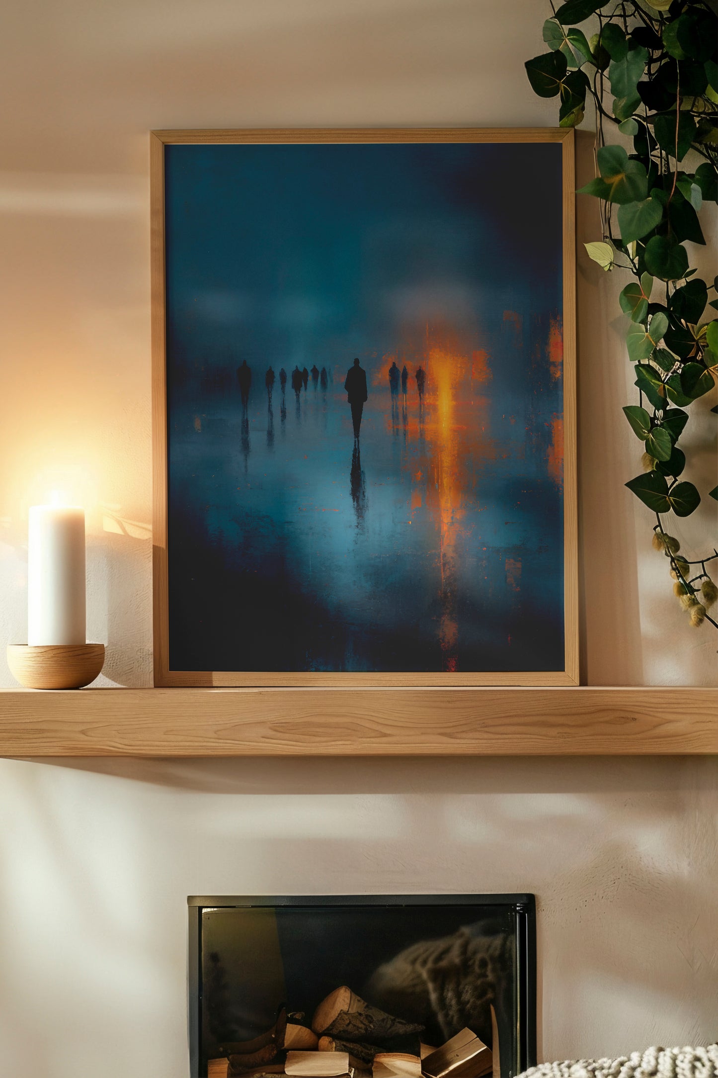 Midnight Walk - Digital Art Prints | Printable Wall Art | AI-Generated Art
