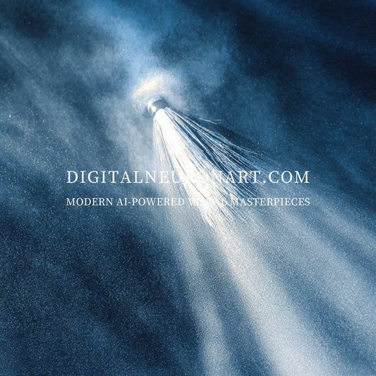 The Light Ascends — Abstract Cosmic Minimalist Wall Art