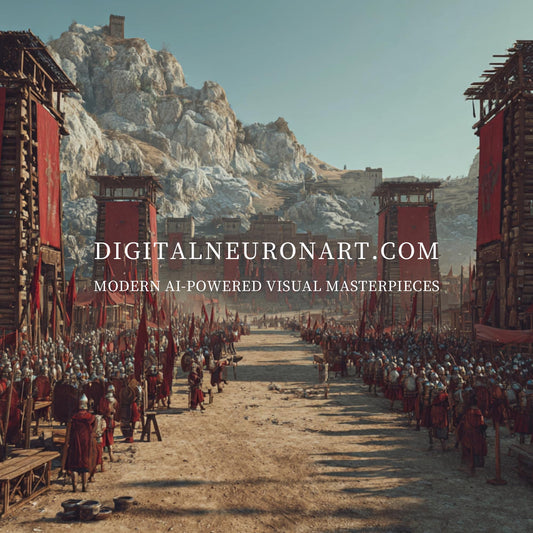 Epic Roman Siege – Historical Realism Digital Wall Art | Ancient Army