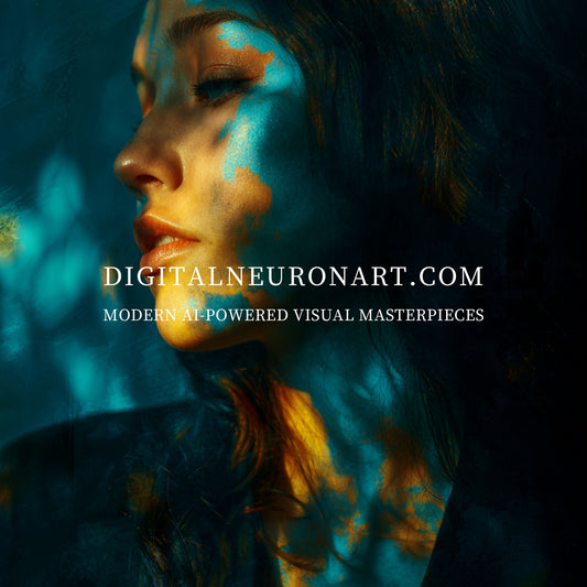 Lightfall Reverie – AI Portrait Wall Art | Digital Download | Printable Home Decor