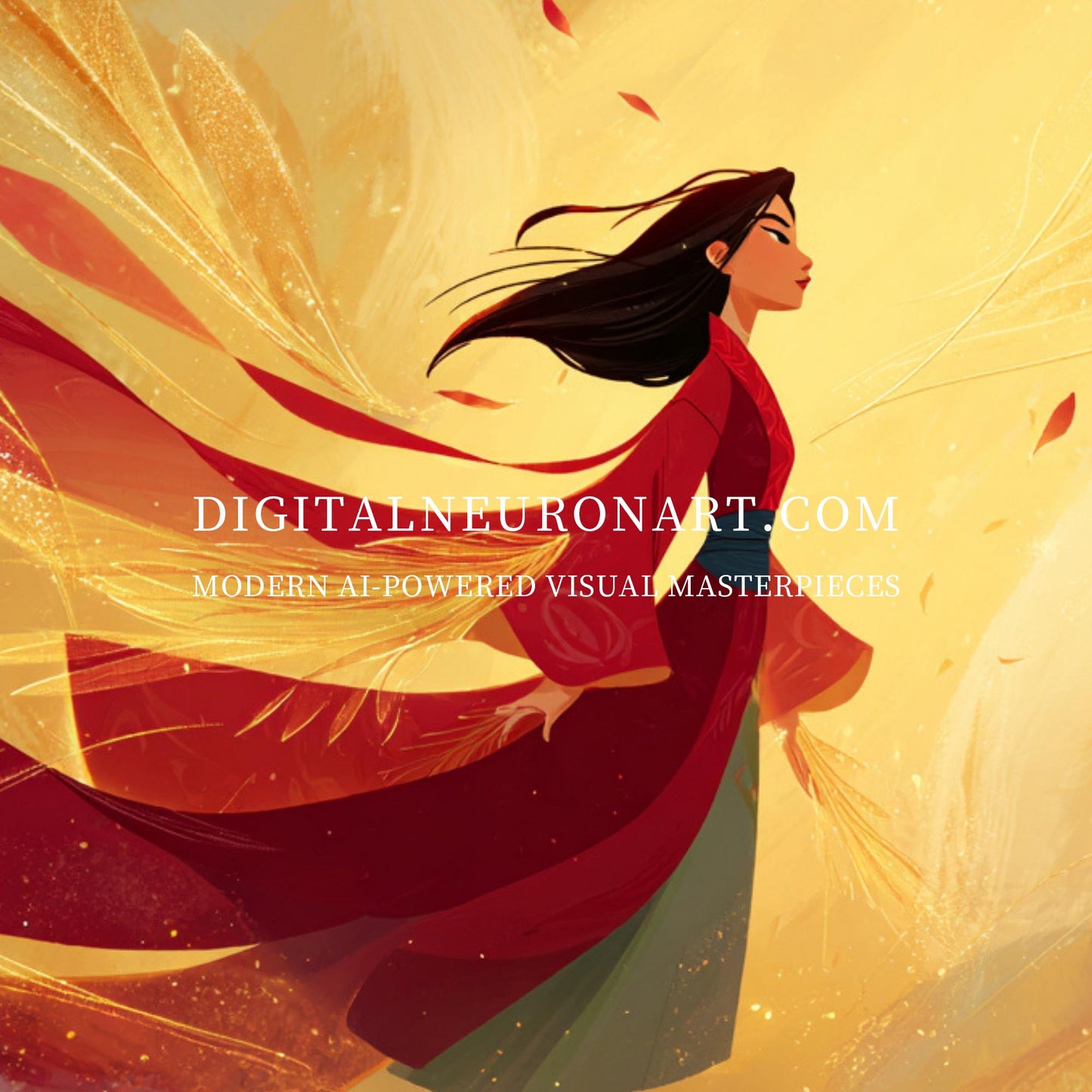 Wind of Destiny – Bold AI Fantasy Wall Art | Heroic Digital Illustration | Instant Download