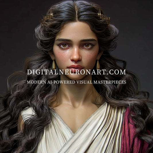 The Silent Muse – AI-Generated Digital Download Wall Art