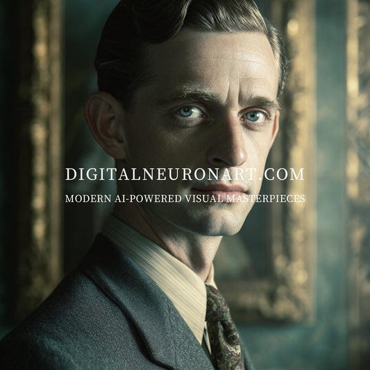 Digital Neuron Art – Modern AI-Powered Abstract Visual Masterpiece