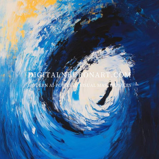 Into the Abyss – Modern Abstract Expressionist Painting | Digital Download Wall Art