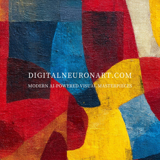 Rhythms of Color – Modern Abstract Geometric Painting | Digital Download Wall Art