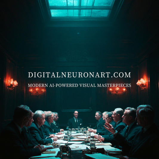 The Council of Silence — Cinematic Political Noir Scene