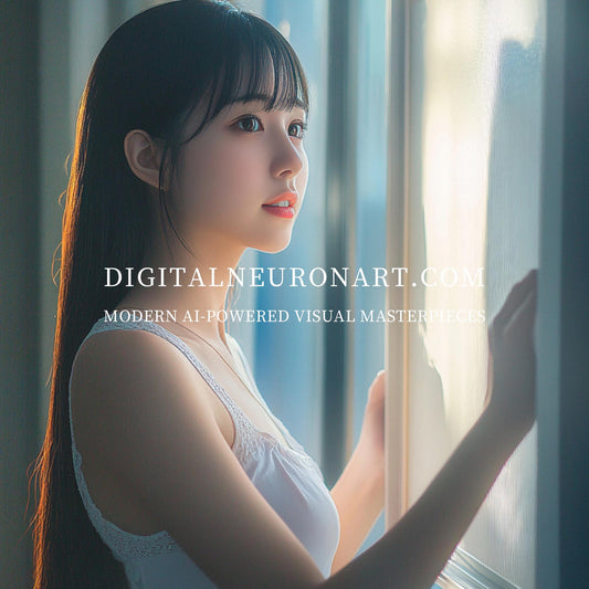 Through the Morning Light — Soft Cinematic Portrait Wall Art