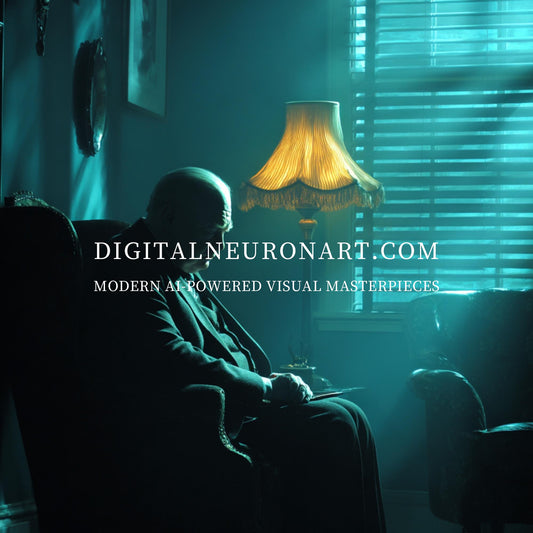 The Weight of Silence — Cinematic Psychological Noir Artwork