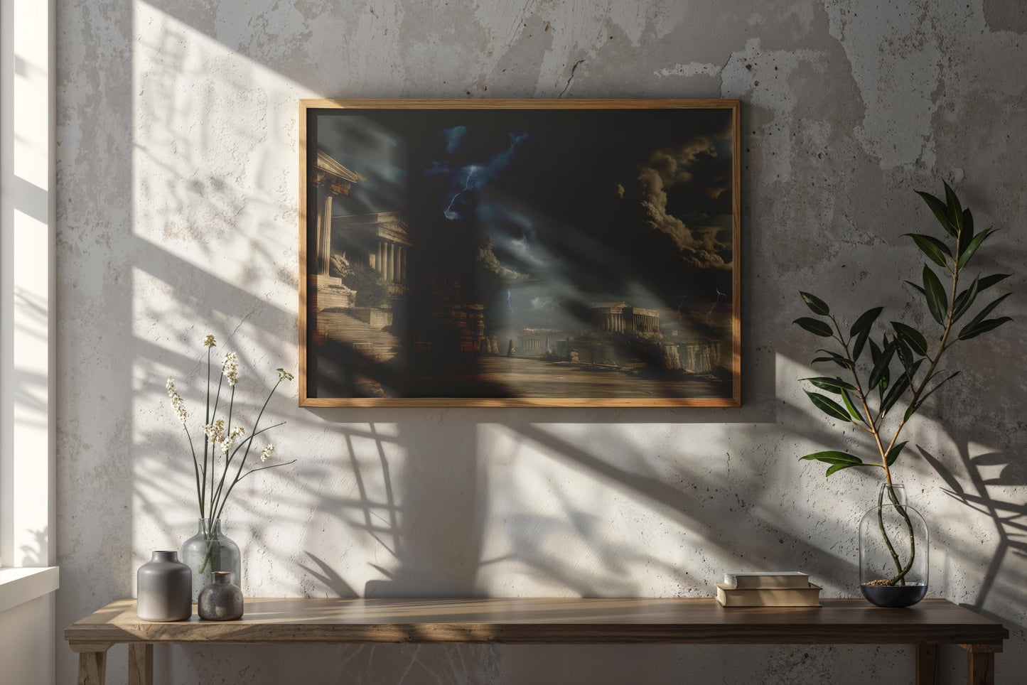 Echoes of Olympus – Epic Romantic Realism Digital Wall Art | Ancient Civilization Fantasy Landscape Download