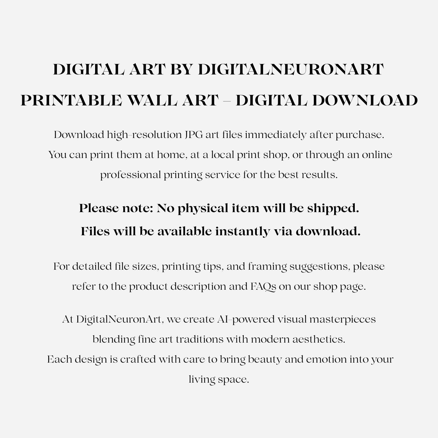 Lightfall Reverie – AI 肖像墙艺术 | 数字下载 | 可打印的家居装饰