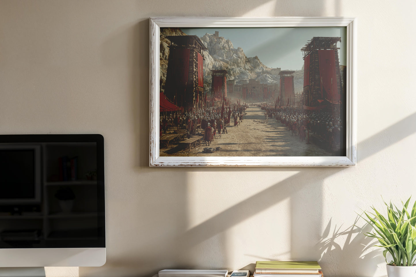 Epic Roman Siege – Historical Realism Digital Wall Art | Ancient Army