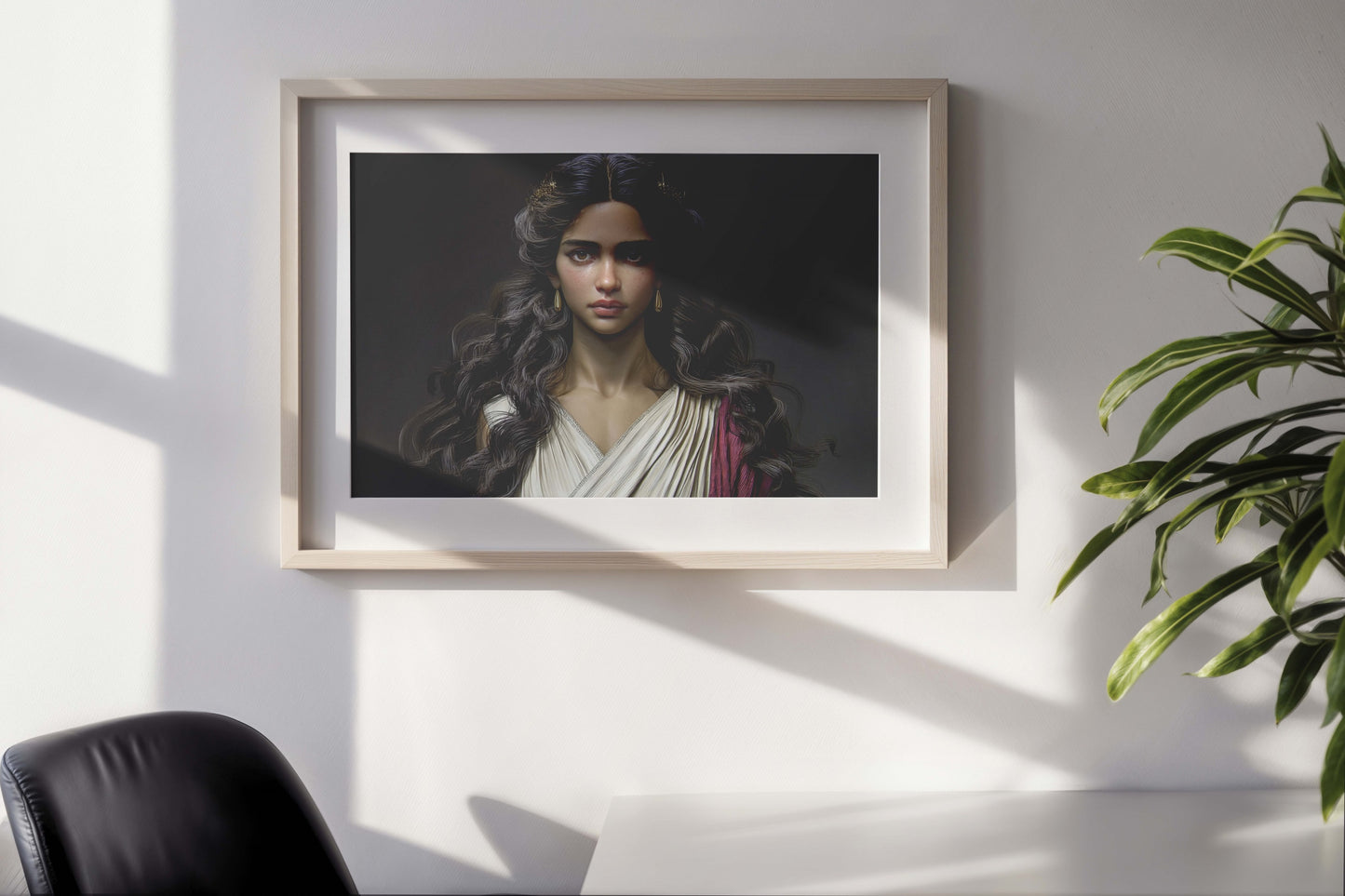 The Silent Muse – AI-Generated Digital Download Wall Art