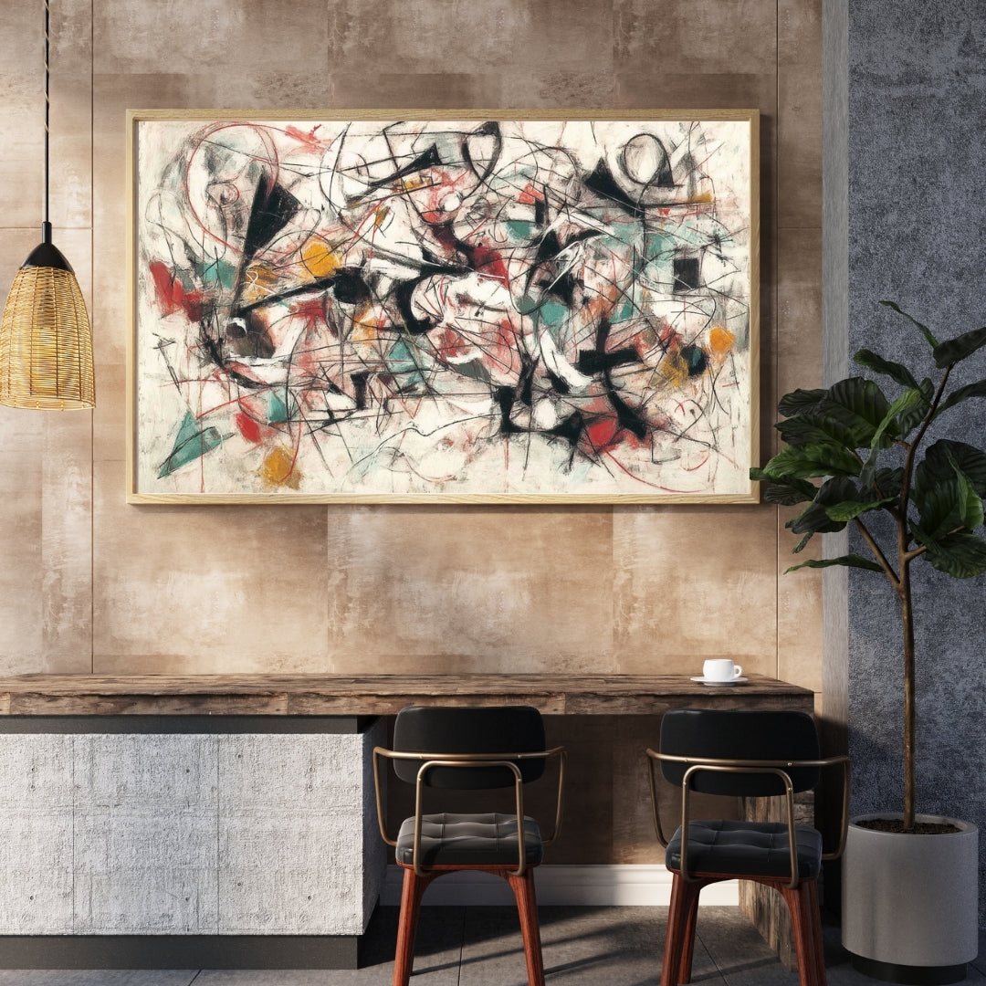 Chaotic Symphony – Modern Abstract Expressionist Painting | Digital Download Wall Art