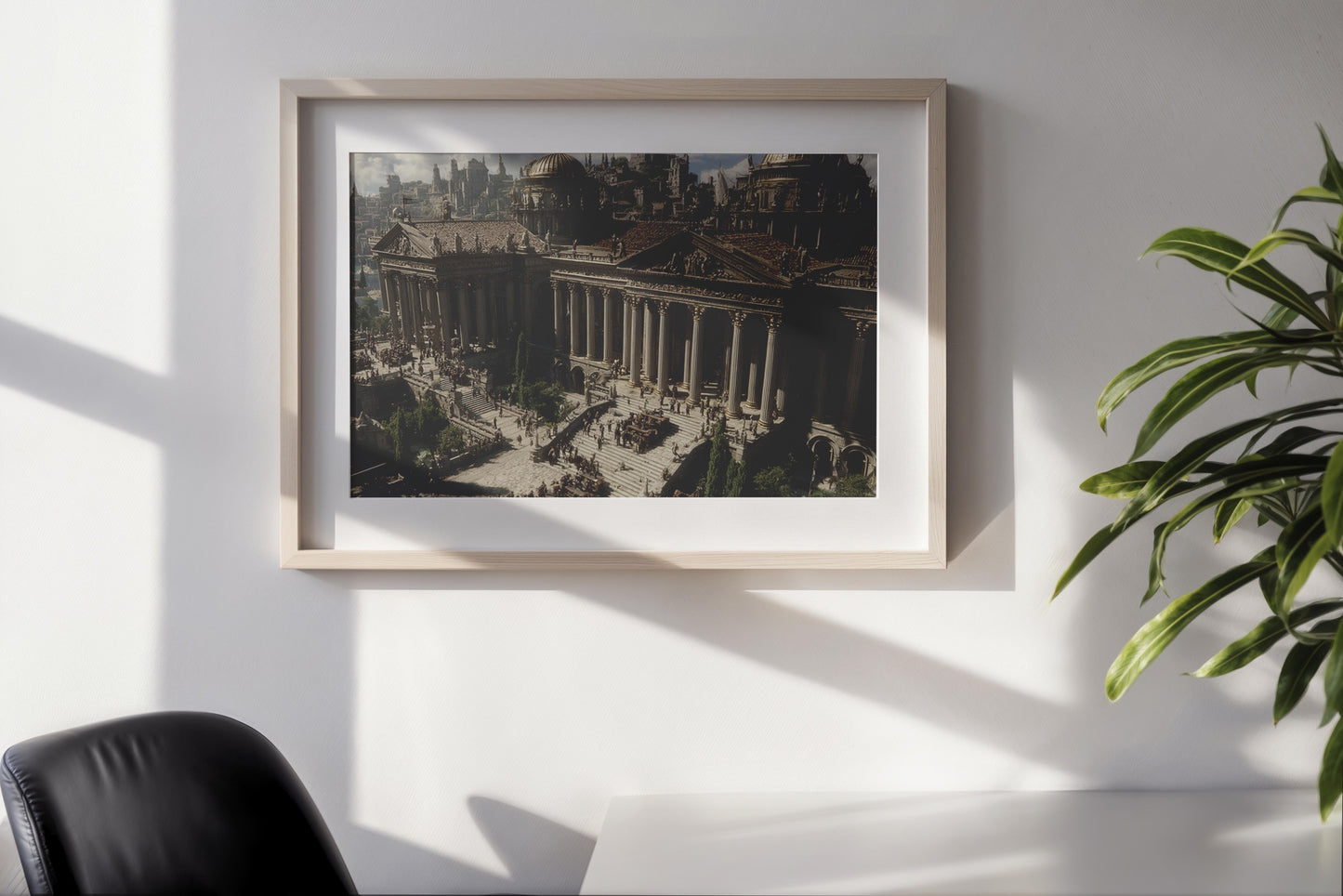 Temple of the Empire – Neoclassical Realism Digital Wall Art | Ancient Rome Epic Architecture Download