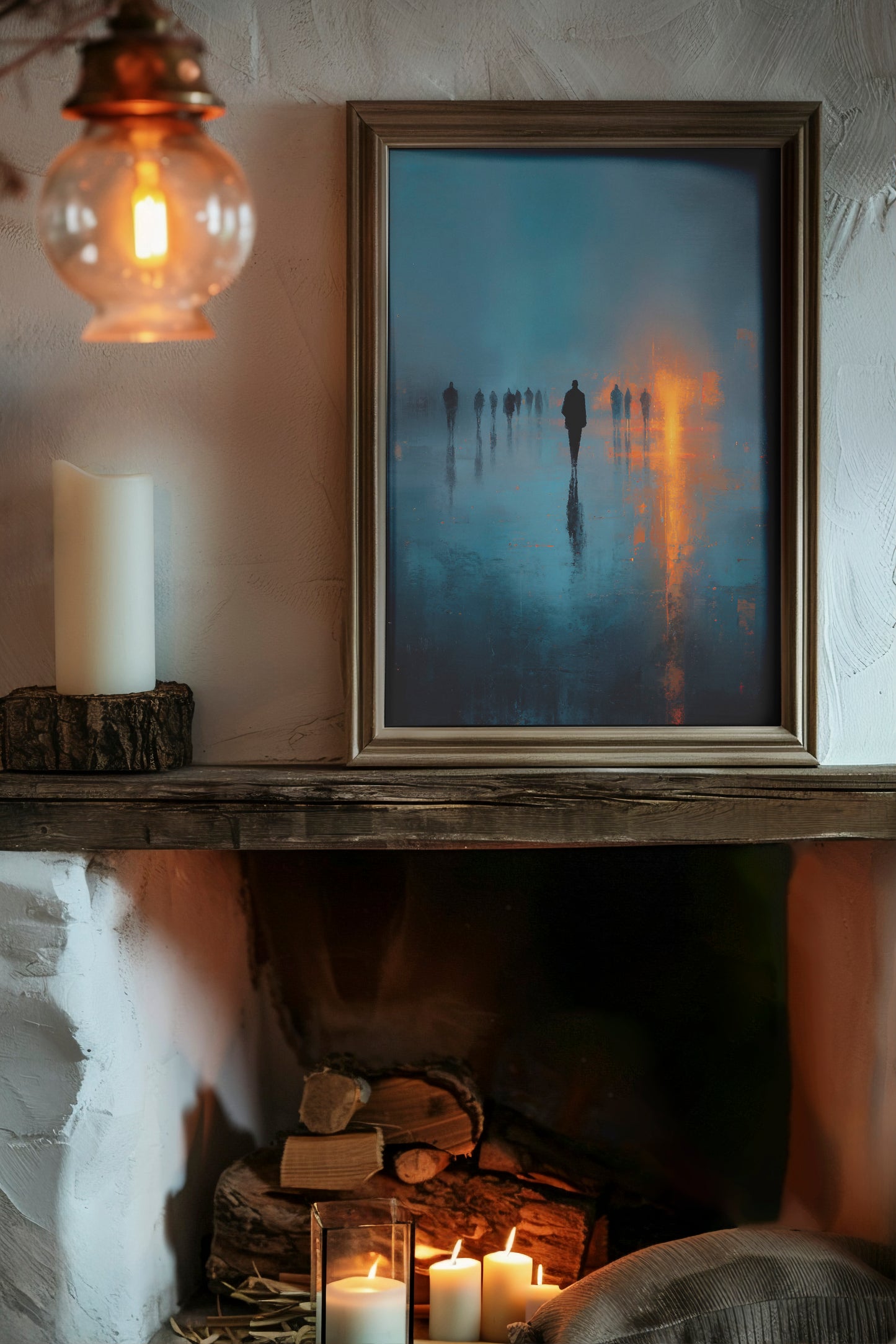 Midnight Walk - Digital Art Prints | Printable Wall Art | AI-Generated Art