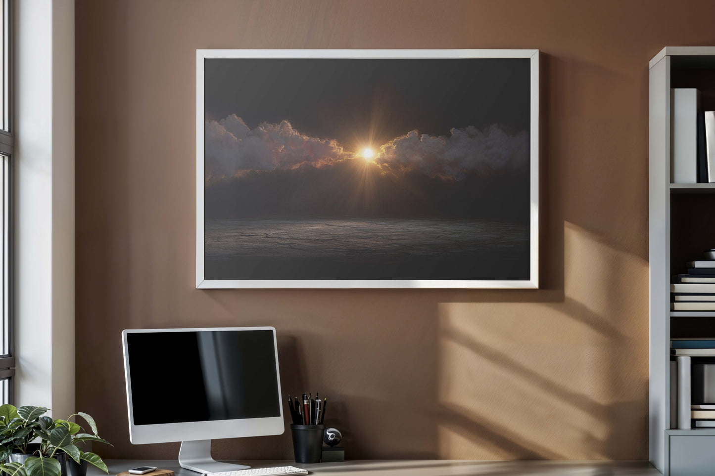 Breaking Dawn – Digital Realism Atmospheric Landscape | Sunrise Wall Art Digital Download
