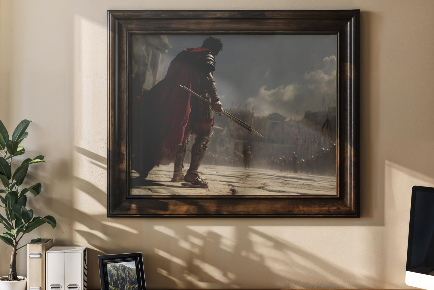 Epic Roman Gladiator – Digital Download Wall Art | Historical Realism Painting