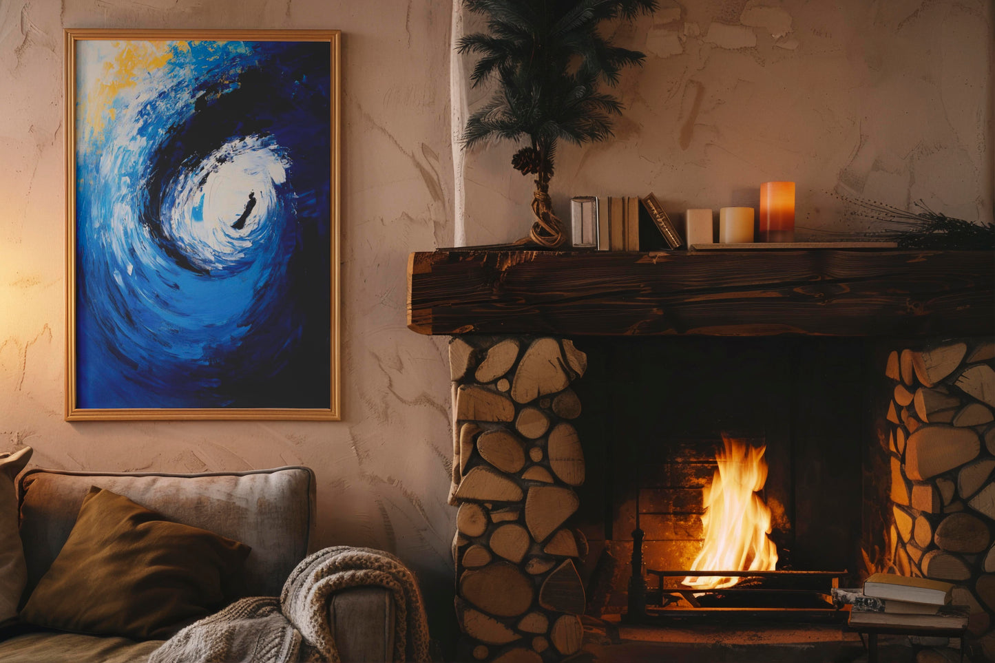 Into the Abyss – Modern Abstract Expressionist Painting | Digital Download Wall Art
