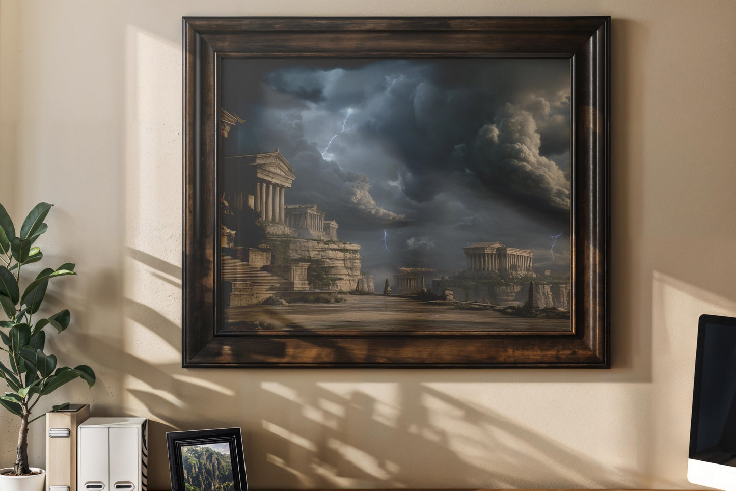 Echoes of Olympus – Epic Romantic Realism Digital Wall Art | Ancient Civilization Fantasy Landscape Download