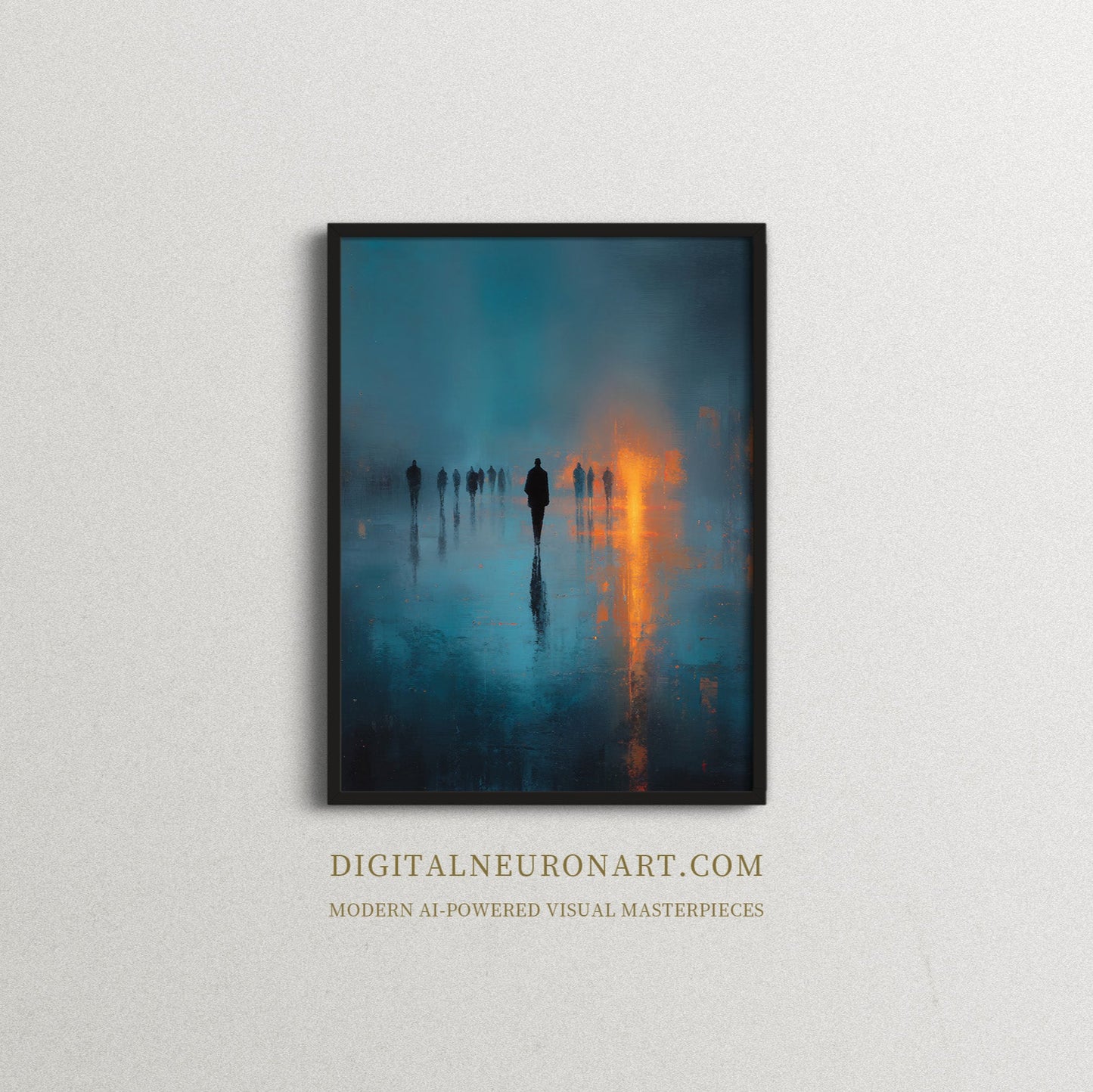 Midnight Walk - Digital Art Prints | Printable Wall Art | AI-Generated Art