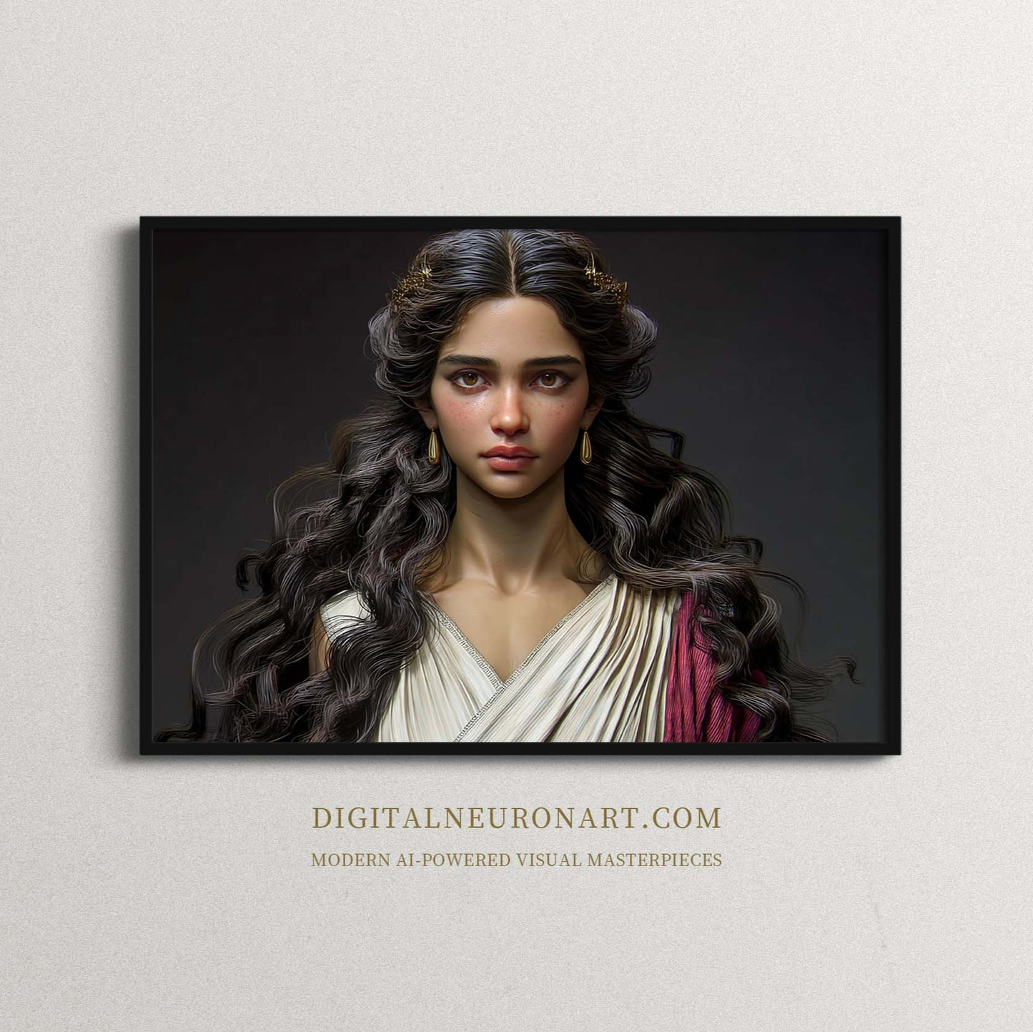 The Silent Muse – AI-Generated Digital Download Wall Art