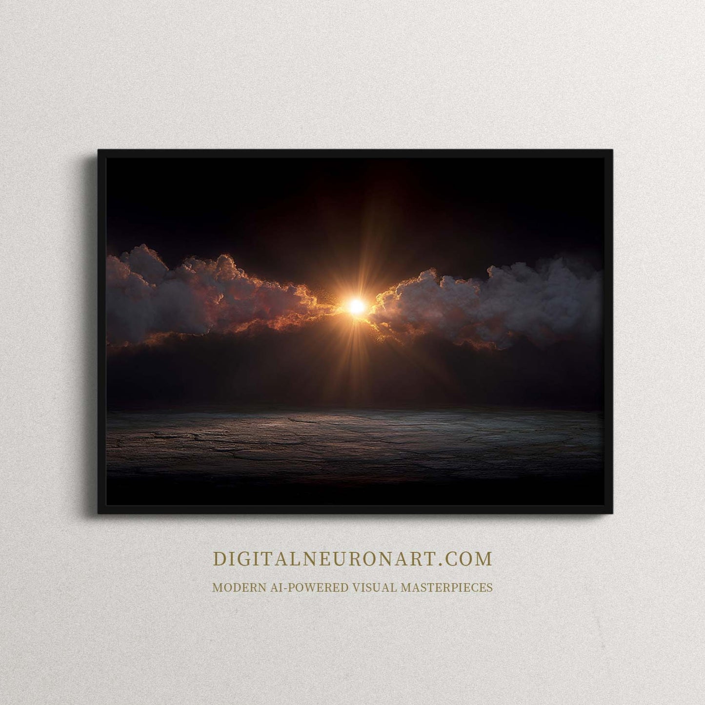 Breaking Dawn – Digital Realism Atmospheric Landscape | Sunrise Wall Art Digital Download