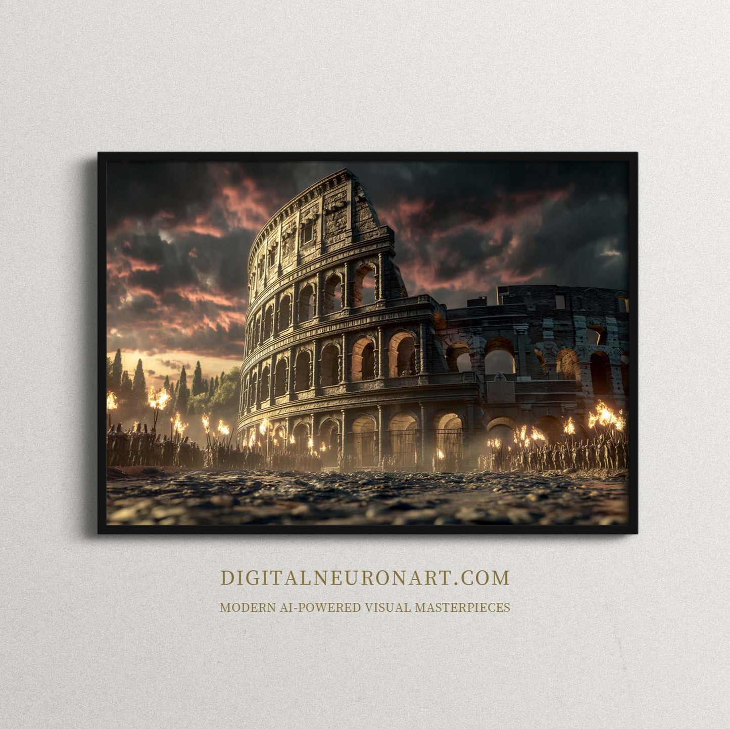 Eternal Colosseum – Epic Ancient Rome Digital Wall Art | Historical Roman Architecture Painting | Cinematic Digital Download for Home & Office Decor