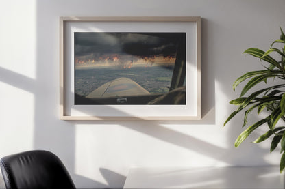 Storm Over the Battlefield – Cinematic War Aerial Art | Digital Download