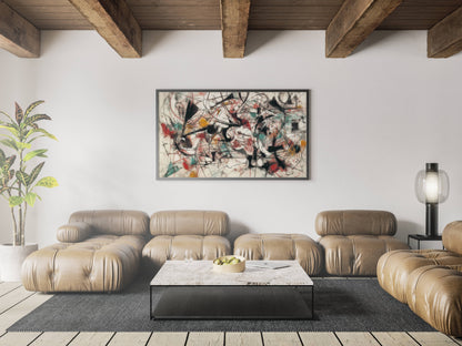 Chaotic Symphony – Modern Abstract Expressionist Painting | Digital Download Wall Art