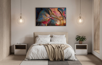 Golden Armor Elegy – Modern Fantasy Surrealist Illustration | Digital Download Wall Art