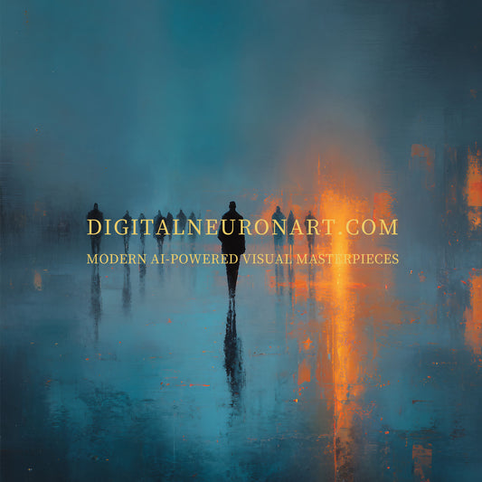 Midnight Walk - Digital Art Prints | Printable Wall Art | AI-Generated Art
