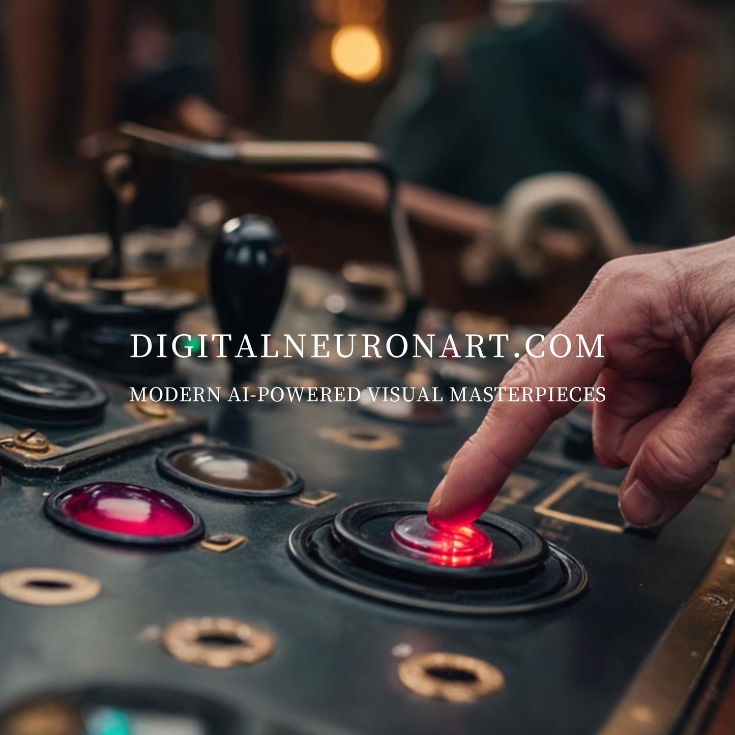 The Last Switch – Steampunk Control Panel Art | Cinematic Industrial Wall Decor