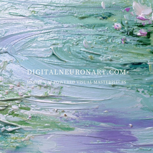 Whispers on the Water – Digital Download Oil Painting | High-Resolution Wall Art