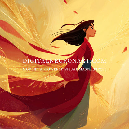 Wind of Destiny – Bold AI Fantasy Wall Art | Heroic Digital Illustration | Instant Download
