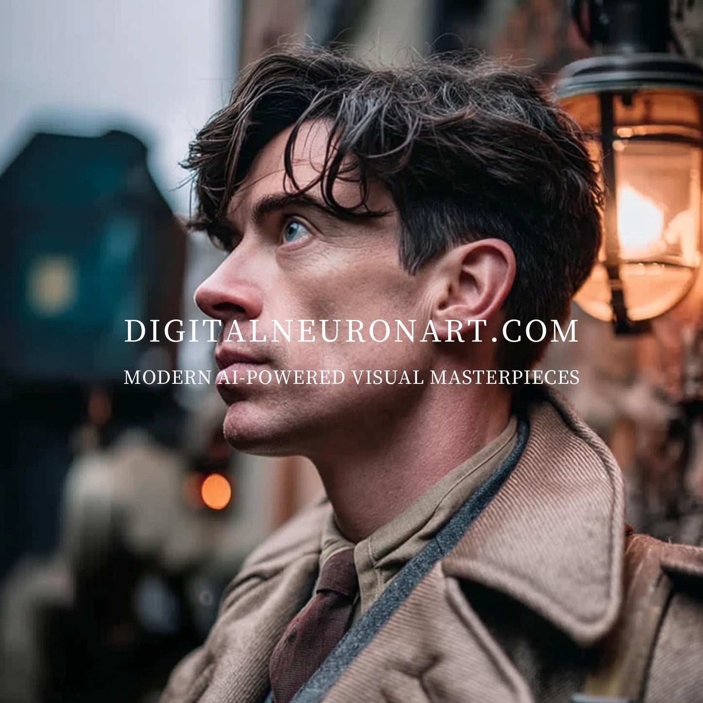 Silent Resolve – Cinematic Vintage Portrait Art | Digital Download