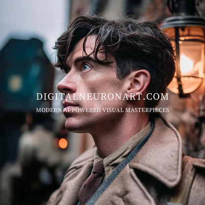 Silent Resolve – Cinematic Vintage Portrait Art | Digital Download