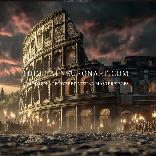 Eternal Colosseum – Epic Ancient Rome Digital Wall Art | Historical Roman Architecture Painting | Cinematic Digital Download for Home & Office Decor