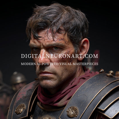 Eternal Resolve – Cinematic Historical Realism Digital Art Download