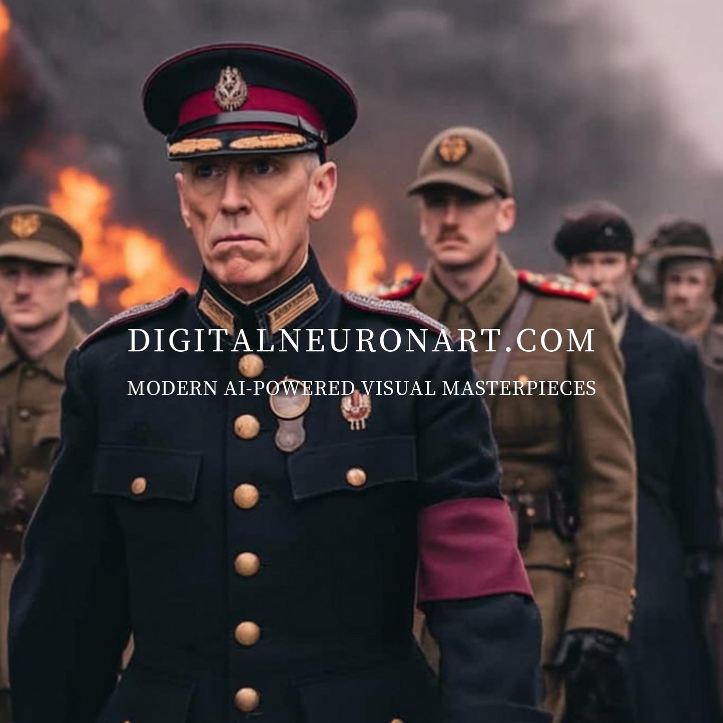 March of Command – Cinematic War Commander Art | Digital Download