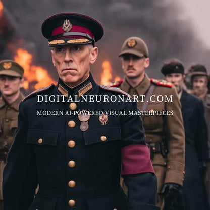 March of Command – Cinematic War Commander Art | Digital Download
