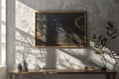 Echoes of Olympus – Epic Romantic Realism Digital Wall Art | Ancient Civilization Fantasy Landscape Download