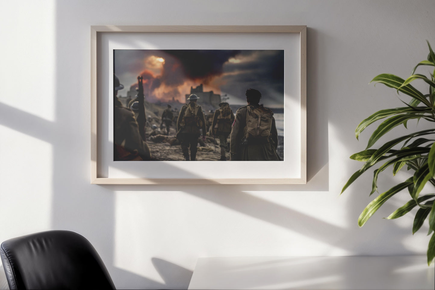 March Into the Fire — Cinematic WWII Battlefield Scene with Soldiers and Smoke